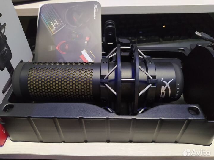 Микрофон HyperX QuadCast S конденсаторный USB