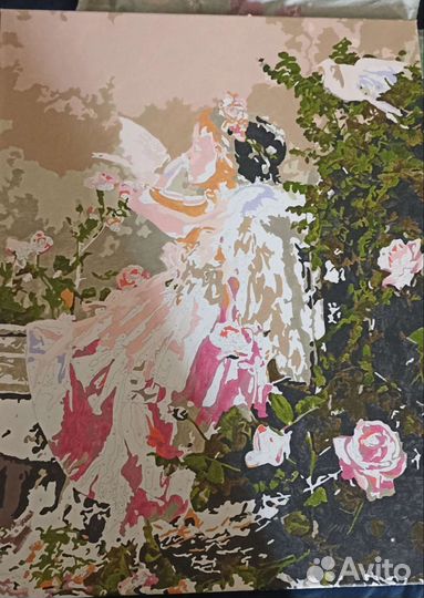 Незаконченная картина по номерам 