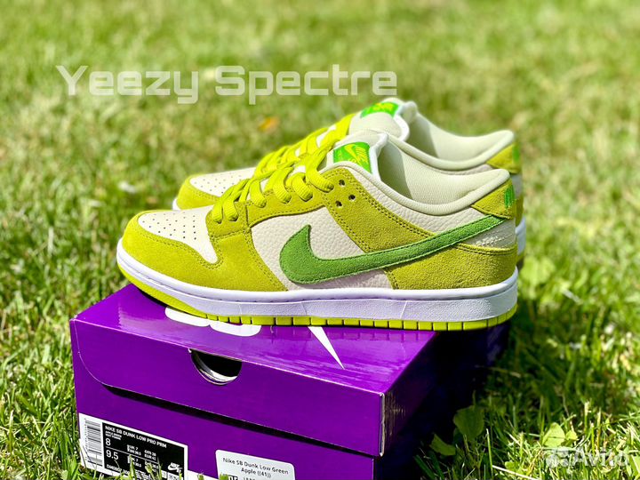 Кроссовки Nike Dunk Low Green Apple