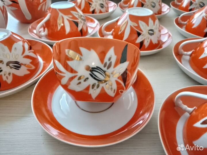 Чайные пары, сервиз СССР дулево 