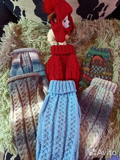 Вязанные вещи для собачек