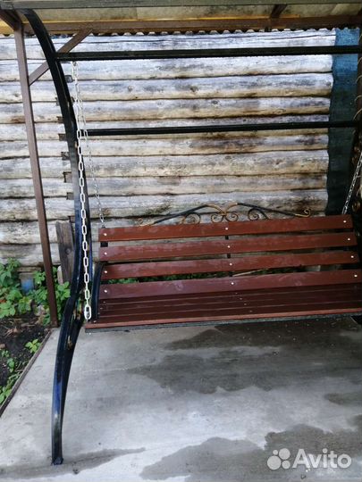 Качели садовые металлические