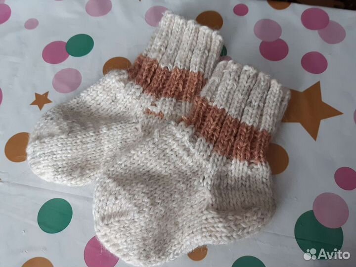 Вязаные детские носочки