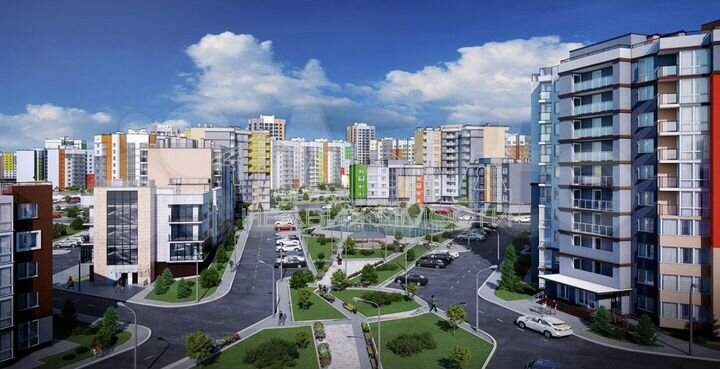 2-к. квартира, 65,3 м², 3/9 эт.