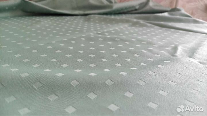 Скатерть зелёная хлопковая