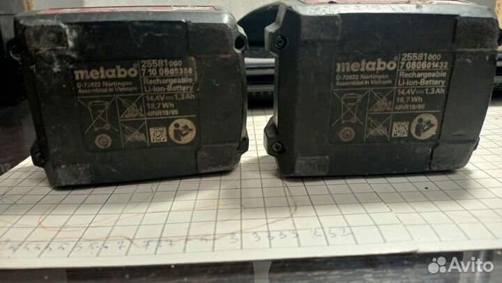 Аккумуляторы Metabo 14.4v