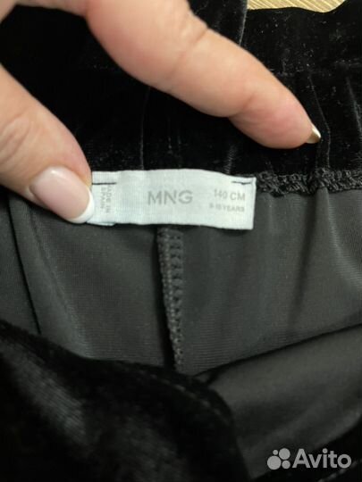 Бархатные Брюки кюлоты mango 140,для девочки