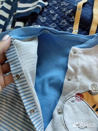 Детские комбинезоны слипы утеплённые 74- 86