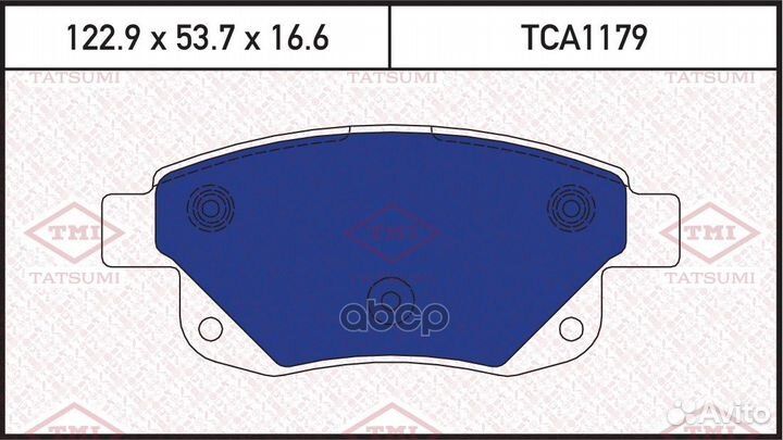 Колодки тормозные дисковые зад TCA1179 tatsumi