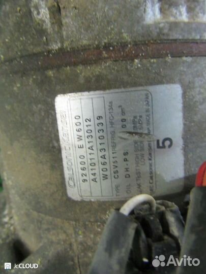 Компрессор кондиционера на nissan bluebird sylphy