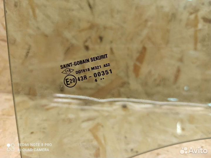 Стекло двери задней левой Renault Logan 2