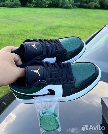 Кроссовки Nike Air Jordan 1 Low Green Toe