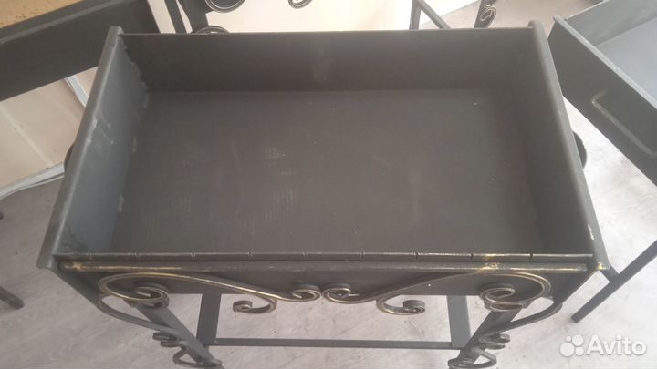 Мангал с дровницей