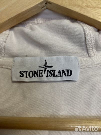 Stone island zip hoodie белая оригинал