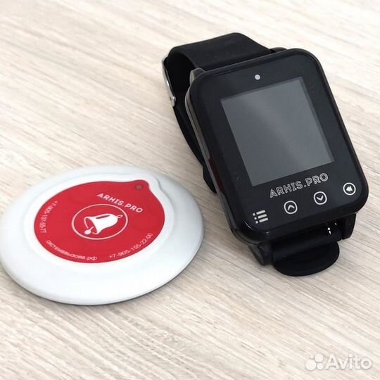 Пейджер-часы для вызова персонала и кнопки вызова