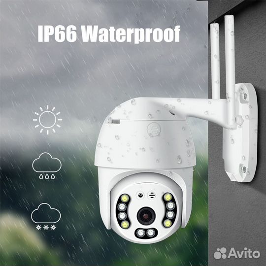 Топ видеонаблюдение Wifi уличная поворотная 3 мп к