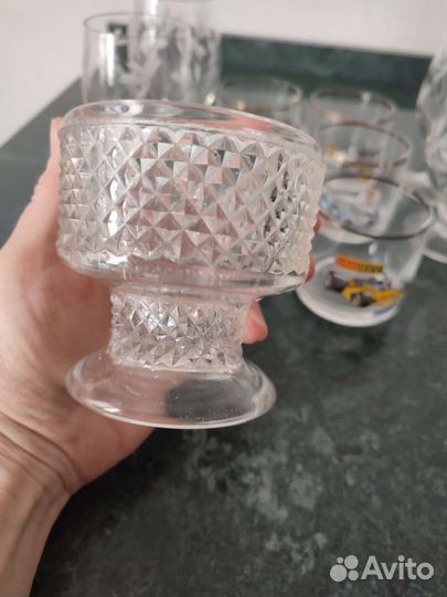 Фужеры Гвоздики, бокалы Богемия