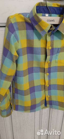 Рубашки на мальчика 134см и 158см в клетку