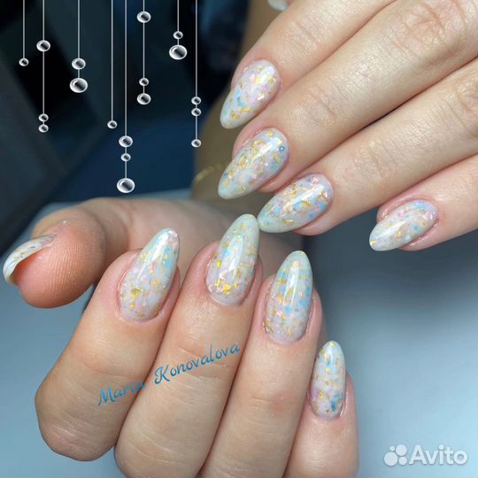 Маникюр-гель лак-укрепление-наращивание