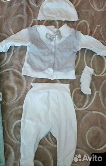 Комплект на выписку для мальчика летний