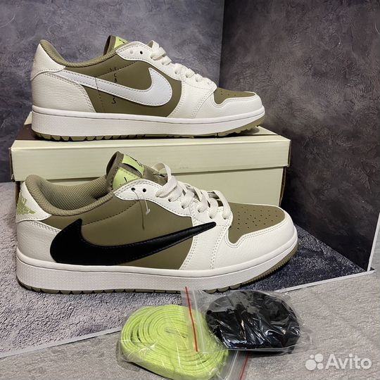 Кроссовки Nike air jordan 1 low travis scott