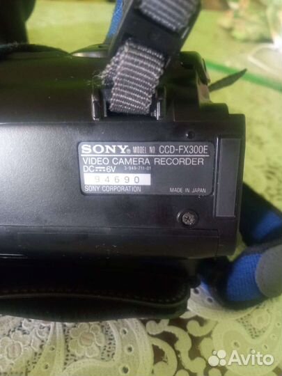 Видеокамера sony с паспортом