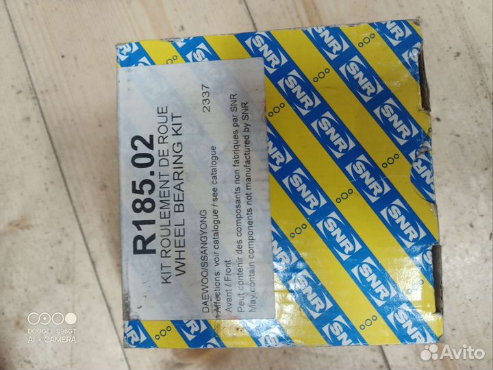 Snr r185.02Подшипник ступицы колеса, комплект