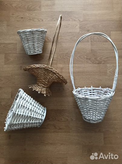 Плетёная посуда / корзинки / вазы