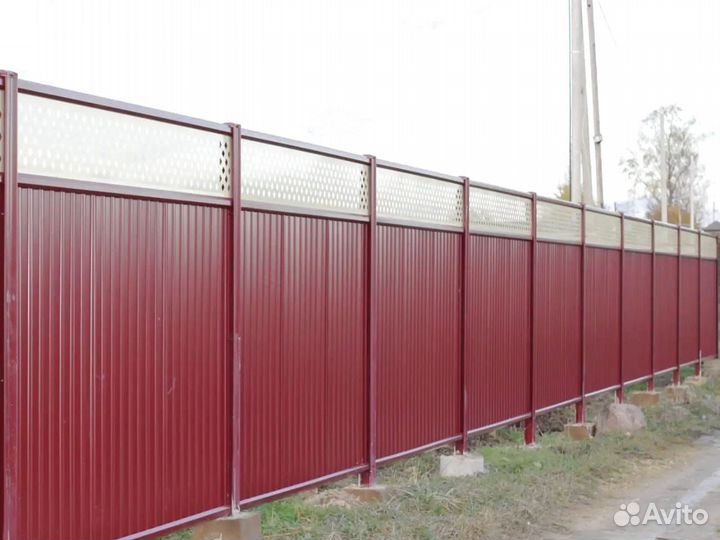 Забор из профнастила