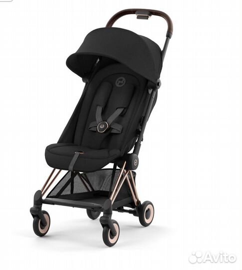 Коляска cybex coya Sepia Black (Rosegold Frame)