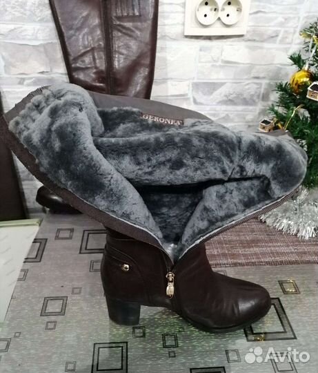 Сапоги женские зимние натуралка