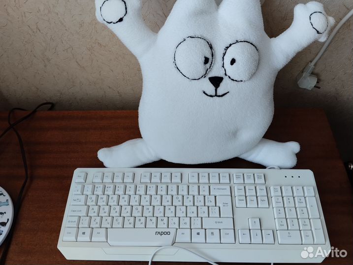 Клавиатура Rapoo USB проводная белая