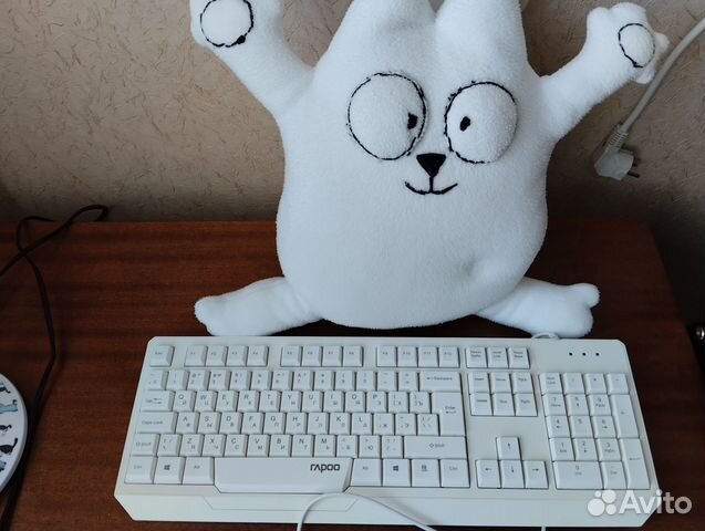 Клавиатура Rapoo USB проводная белая