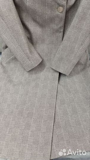 Пальто драповое с капюшоном