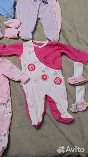 Одежда для новорожденных пакетом, на девочку, 56-6