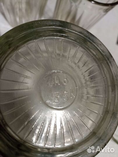 Стаканы граненые и бокалы пивные СССР