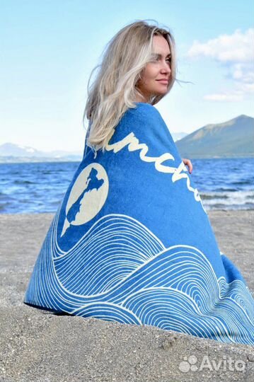 Полотенце махровое, банное, сувенирное Камчатка