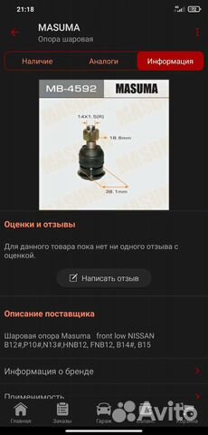 Шаровая опора nissan almera classic