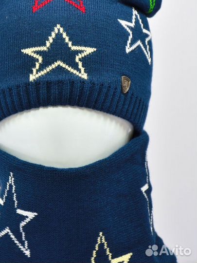 Шапка и снуд для мальчика зима