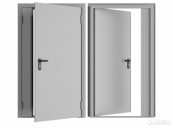 Двустворчатые технические двери DoorHan