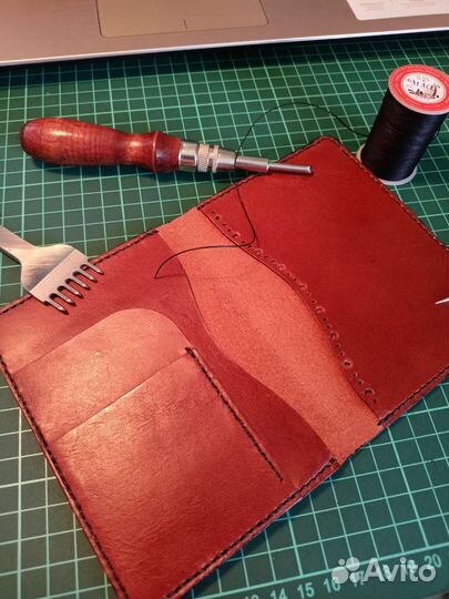 Обложка для паспорта, натуральная кожа