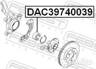 Подшипник ступицы передний chevrolet Lacetti/Rezzo