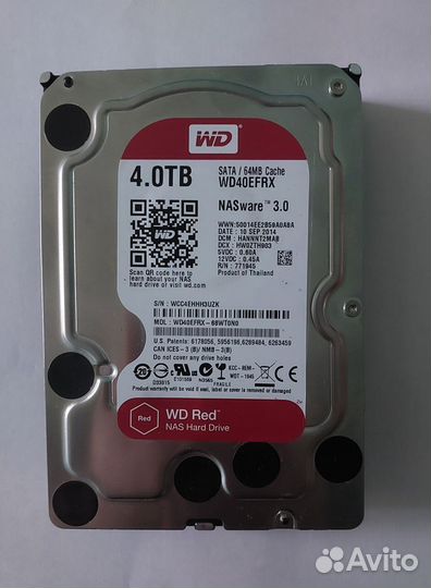 Жёсткие диски Western Digital Red 4TB