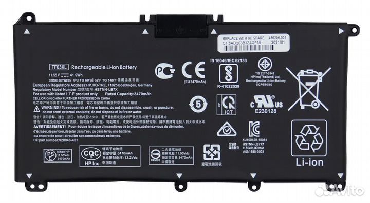 Аккумулятор hstnn-LB7X