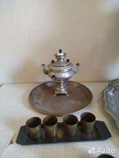 Самовар СССР хохлома сахарница поднос