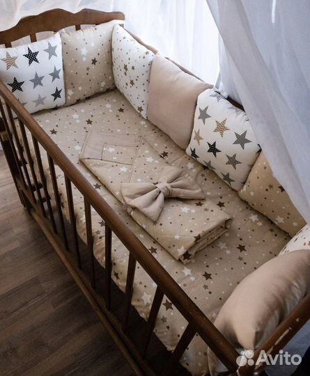 Бортики, кокон, конверт Простынь на заказ