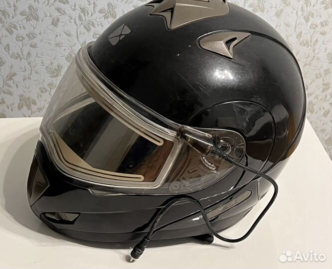 Мотошлем снегоходный с подогревом