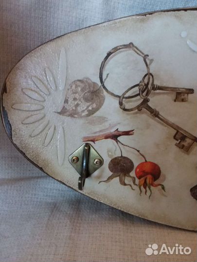 Панно вешалка ключница