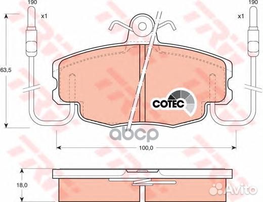 Колодки тормозные renault logan 04/sandero 08