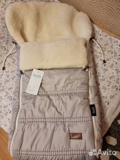 Меховой конверт новый